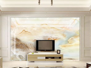 大理石纹山水石纹 海纳百川背景墙的艺术魅力与实用价值